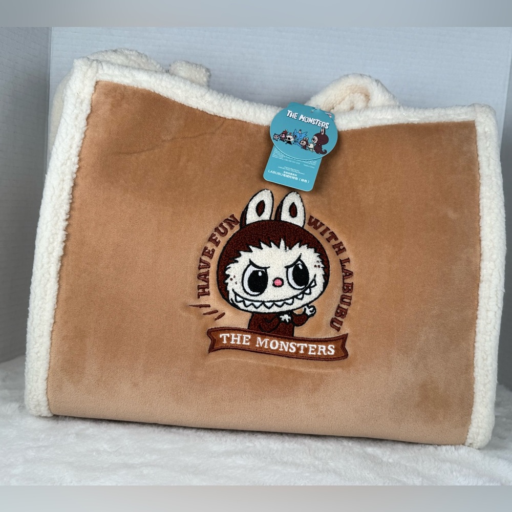 POP MART x The Monsters Labubu- Classic Bag Series- Plush Tote Bag Brown (US)